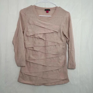 Women's Vince Camuto Pink Sweater‎ M 3/4 Sleeves